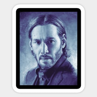 John Wick Painterly Portrait Sticker